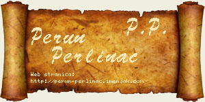 Perun Perlinac vizit kartica